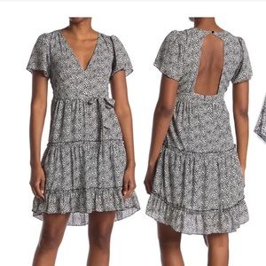 See The Shades FlutterSleeveOpenBack FloralPrinted